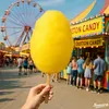 Zuckerwatte Zucker mit Geschmack Pina Colada Gelb farbiger Produktbild-Vorschau 4