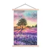 MuchoWow® Textilposter Lavendel - Farbe - Vögel - Bäume - Produktbild-Vorschau 1