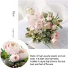 3 Stück Künstliche Balkonpflanzen Rosa Seidenblume Kamelie Produktbild-Vorschau 4