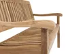 Stabile 2-sitzer Gartenbank Kingsbury in Premium Teak 120 cm Produktbild-Vorschau