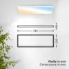 B.K.Licht Pannello LED telecomando 58x20cm squadrato 22W Anteprima dell’immagine prodotto 9