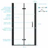 Porte de douche pivotante pliante double sens avec Voir les images du produit 4