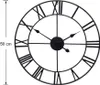 Verk 01562 Orologio da parete retrò 3D 50 cm - nero Anteprima dell’immagine prodotto 2