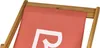 BELIANI Liegestuhl Hellbraun Akazienholz mit Roter Produktbild-Vorschau 7