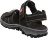 Rieker Damen Echtleder Sandalette schwarz, Damen:38 EU Produktbild-Vorschau 38