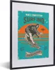 MuchoWow® MuchoWow® Gerahmtes Poster Vintage - Surfen - Produktbild-Vorschau 1