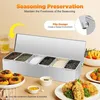 Pojemnik na składniki – stal nierdzewna – 6 przegródek – Podgląd zdjęcia produktu 4