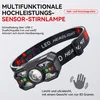 2 Stück LED Stirnlampe,  LED Stirnlicht, Handsensor, 5 Produktbild-Vorschau 3