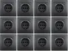 12x Schutzkontakt-Steckdose mit 2x USB McPower "Flair", Produktbild-Vorschau 1