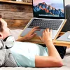 Laptoptisch Höhenverstellbar mit Schublade Bambus Produktbild-Vorschau 3