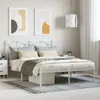 vidaXL Struttura letto con testiera in metallo bianco Anteprima dell’immagine prodotto 8
