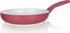 A red ceramic frying pan with a white interior is shown against a white background. Anteprima dell’immagine prodotto