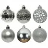 Weihnachtskugeln Kunststoff Ornamente 6cm 37er Set - Silber Produktbild-Vorschau 2