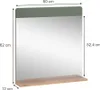 Koupelnové zrcadlo Vicco Izan Zelený/zlatý dub 60 x 62 cm s Náhled obrázku produktu 3