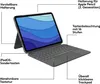 Logitech Combo Touch iPad Pro 11' 1/2/3/4Gen grau QWERTZ Produktbild-Vorschau 9