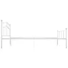 vidaXL Bettgestell Weiß Metall 160×200 cm -  Betten & Produktbild-Vorschau 5