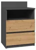 Topeshop M1 ANTRACYT/ARTISAN nightstand/bedside table 2 Anteprima dell’immagine prodotto 5