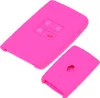 Auto Schlüssel Hülle Silikon Schutz Cover Pink kompatibel Produktbild-Vorschau 1