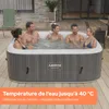AREBOS Spa gonflable "Barcelona", 185x185 cm, In & Outdoor, Voir les images du produit 8