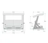Westmann Irokoholz Hollywoodschaukel Luna 2600 Beige Produktbild-Vorschau 7