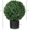 HOMCOM Plantes artificielles, lot de 2 plantes Voir les images du produit 3