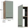 Hängeschrank Vista von Bega Schilfgrün / Viking Oak | 1 Produktbild-Vorschau 6