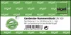 SIGEL GN500 Blocchetto per guardaroba - numerazione 1-500, Anteprima dell’immagine prodotto 1