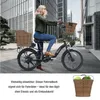 SachsenRAD Panier à vélo avant 22L en polyrattan, montage Voir les images du produit 7