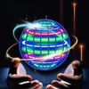 Lila Flying Spinner Ball mit LED, handgesteuerter Schwebe Produktbild-Vorschau 9