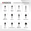AREBOS Oberfräse mit Koffer, 1200 W, Ø 6 und 8 mm + Fräser Produktbild-Vorschau 9