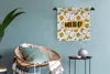 MuchoWow® Wandteppich Wandbehang Gelb - Schwarz - Sommer Produktbild-Vorschau 4
