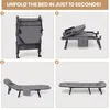 Faltbare Sonnenliege Outdoor, Camping Liegestuhl mit Produktbild-Vorschau 5