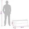vidaXL Hochbeet Grau 100 x 30 36 cm Produktbild-Vorschau 7