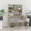 A desk with a hutch and chair in a room. Anteprima dell’immagine prodotto