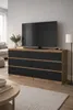 Commode en chêne avec tiroirs 120 cm, 6 tiroirs, façades Voir les images du produit 3