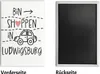 Ludwigsburg Souvenir Magnet eckig mit Spruch bin shoppen Produktbild-Vorschau 2
