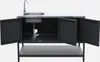 sweeek - Outdoor-Küche 2 Elemente aus Edelstahl - Schwarz Produktbild-Vorschau 5