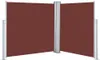 vidaXL Ausziehbare Seitenmarkise Braun 120 x 600 cm Produktbild-Vorschau 1