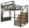Letto a soppalco MODFU, 140x200 cm, con illuminazione LED, Anteprima dell’immagine prodotto 9