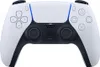 A white and black PlayStation 5 DualSense controller is shown against a white background. Produktbild-Vorschau