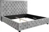 riess-ambiente Design Boxbett PARIS 180x200 cm grau Bouclé Produktbild-Vorschau 1
