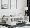 The Living Store Bettgestell mit Kopf- und Fußteil Metall Produktbild-Vorschau 4