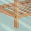 Relaxdays Handtuchständer Bambus, 2 Stangen, mit Ablage, Produktbild-Vorschau 5