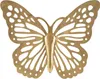 Mauro Ferretti Wanddeko Schmetterling 43x2x35 cm goldfarben Produktbild-Vorschau 1