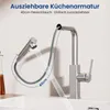 CECIPA Max Hochdruck Küchenarmatur aus Gebürstet Edelstahl Produktbild-Vorschau 5
