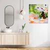 Leinwandbild blumen - rosa 30x30 cm Feeby rosa wandbild Produktbild-Vorschau 2