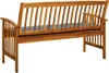 Ławka Ogrodowa Z Poduszką, 147 Cm, Lite Drewno Akacjowe Podgląd zdjęcia produktu 4