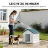 PawHut Hundehütte, Hundehaus mit Satteldach, wetterfest Produktbild-Vorschau 5