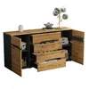 Merax Sideboard mit Holzoptik, Wohnzimmerschrank mit 2 Produktbild-Vorschau 13