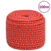 vidaXL Corde de bateau rouge 18 mm 100 m polypropylène Voir les images du produit 6